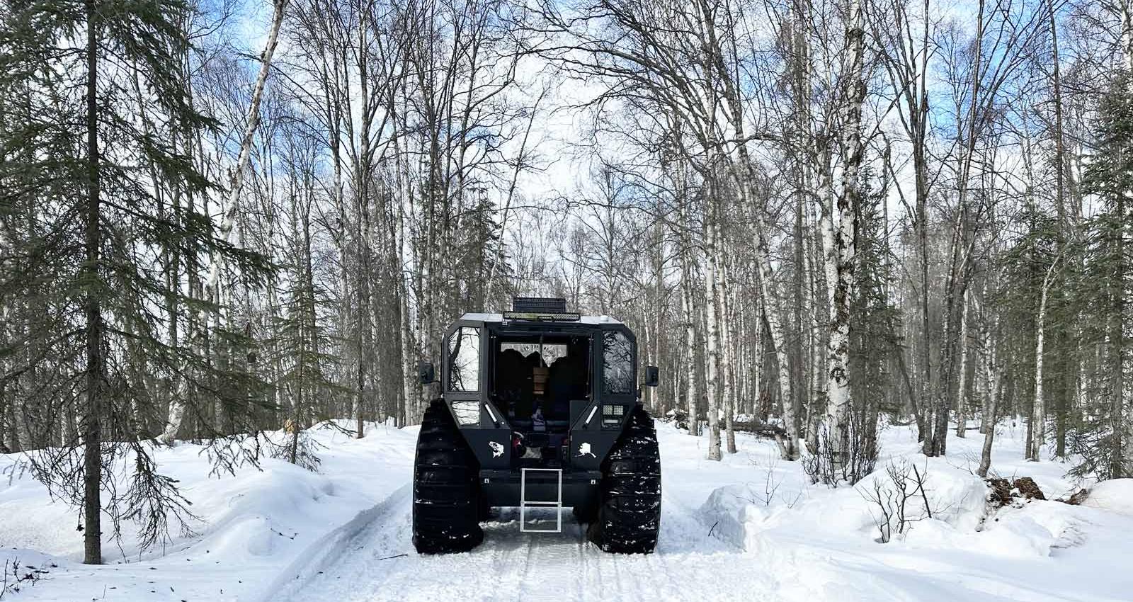 Sherp on winter trail